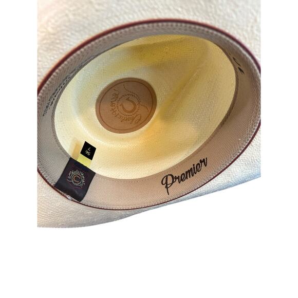 Charlie 1 Horse Women's Old Apache straw fashion hat turquois velvet band Size 7 - Picture 6 of 6